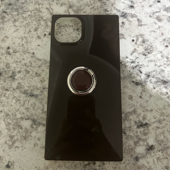 Chocolate Brown Phone Case with Ring Holder - iPhone 14 Plus - Picture 1 of 6
